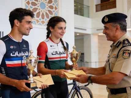Dubai Police reward cycling race champions with AED 140,000 in prizes Dubai Times