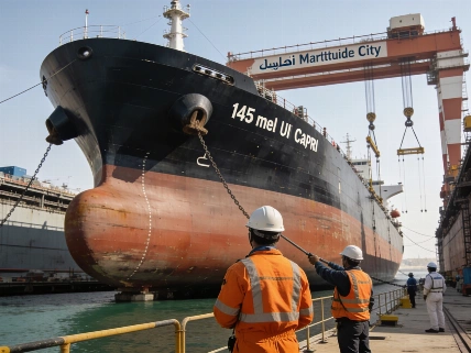 Dubai Maritime City docks its largest vessel to date