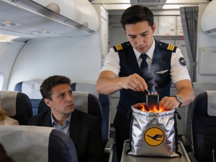 Lufthansa flight diverted after lithium battery fire forces emergency landing Dubai Times