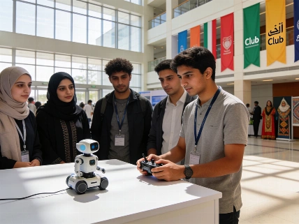 Student club exhibition transforms American University of Sharjah campus Dubai Times