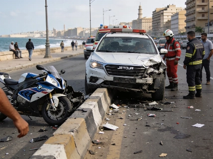 High-Speed Collision Leaves Multiple Injured on Alexandria Corniche Dubai Times